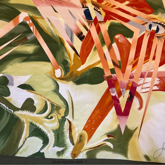 Limited Collaboration Louis Vuitton James Rosenquist Silk Scarf - Picture 3 of 8